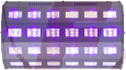 "UV24", Schwarzlicht-Lichteffekt 24x3W-UV-LEDs, 230V